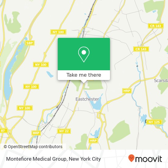 Mapa de Montefiore Medical Group