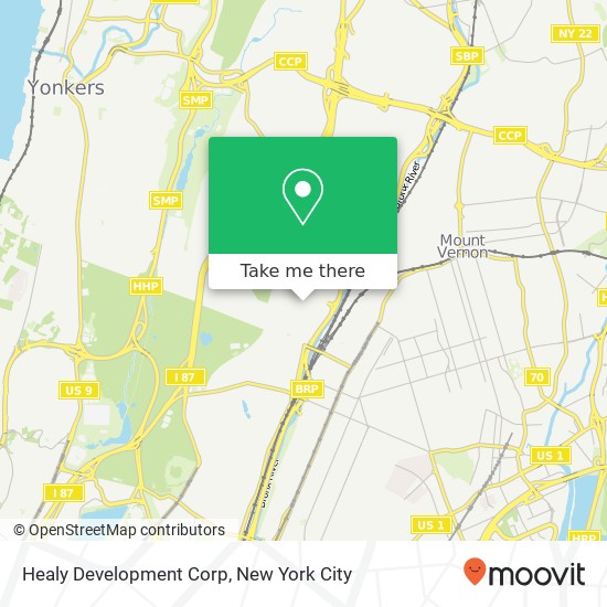 Healy Development Corp map