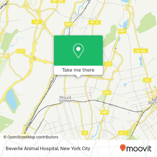 Mapa de Beverlie Animal Hospital