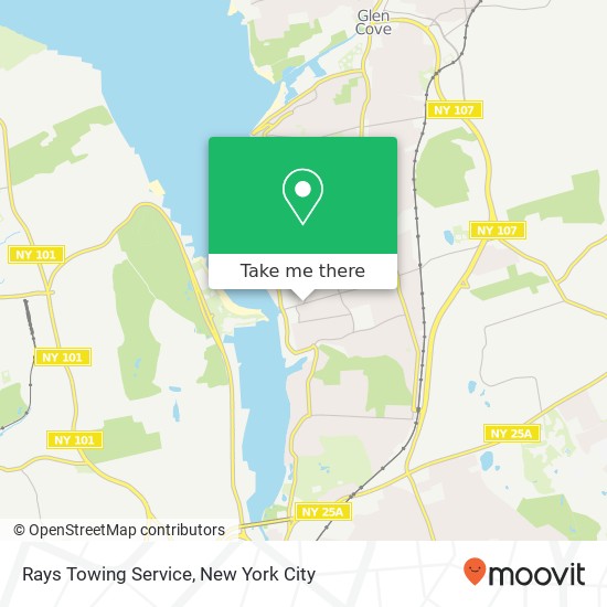 Rays Towing Service map