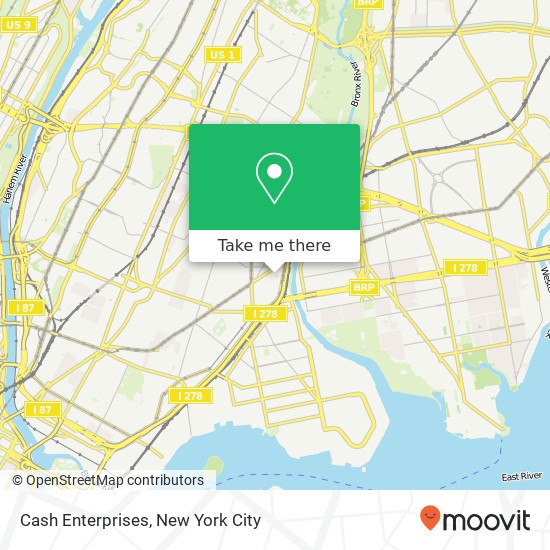 Cash Enterprises map