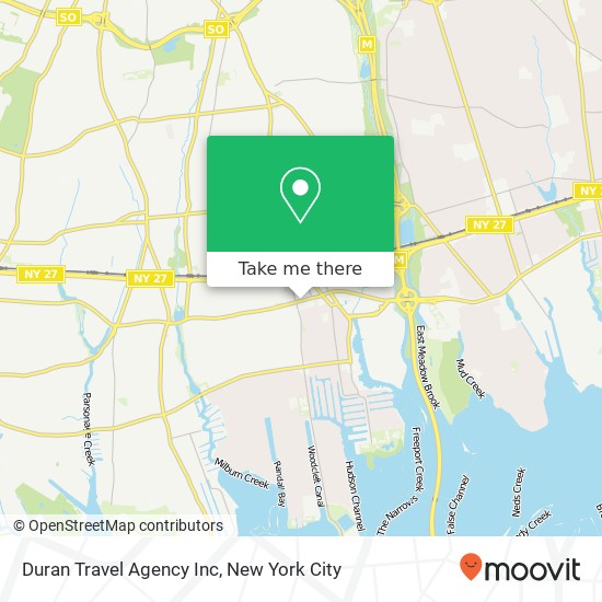 Duran Travel Agency Inc map