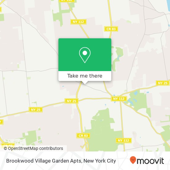 Mapa de Brookwood Village Garden Apts