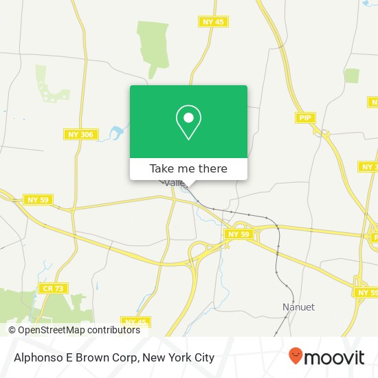 Alphonso E Brown Corp map