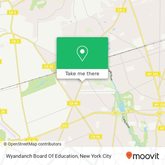 Wyandanch Board Of Education map