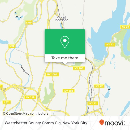Mapa de Westchester County Comm Clg