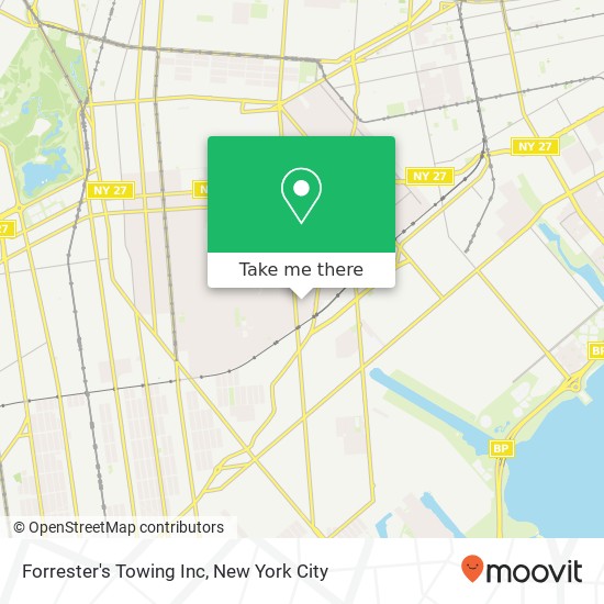 Forrester's Towing Inc map