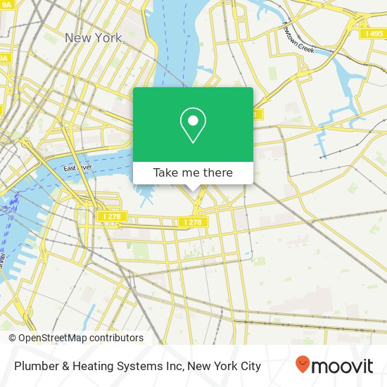Plumber & Heating Systems Inc map