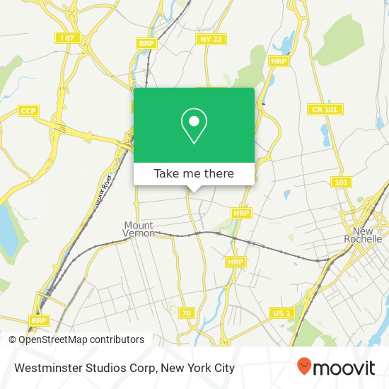 Mapa de Westminster Studios Corp