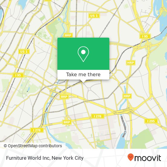 Mapa de Furniture World Inc