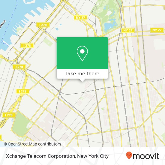 Mapa de Xchange Telecom Corporation