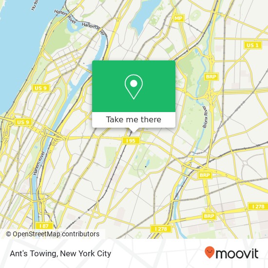 Ant's Towing map
