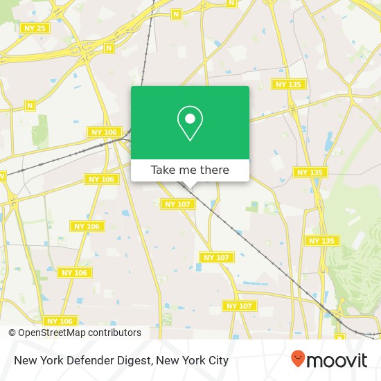 New York Defender Digest map