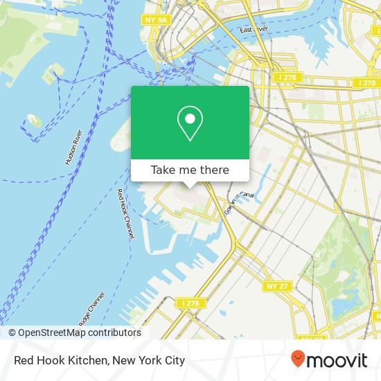Red Hook Kitchen map