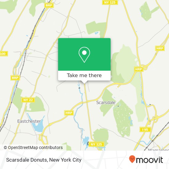 Scarsdale Donuts map