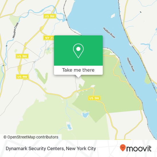 Dynamark Security Centers map