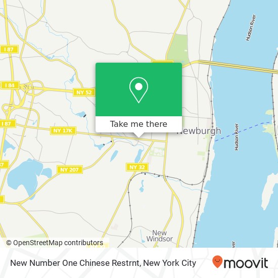 New Number One Chinese Restrnt map