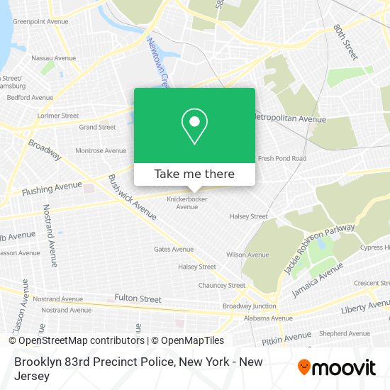 Mapa de Brooklyn 83rd Precinct Police