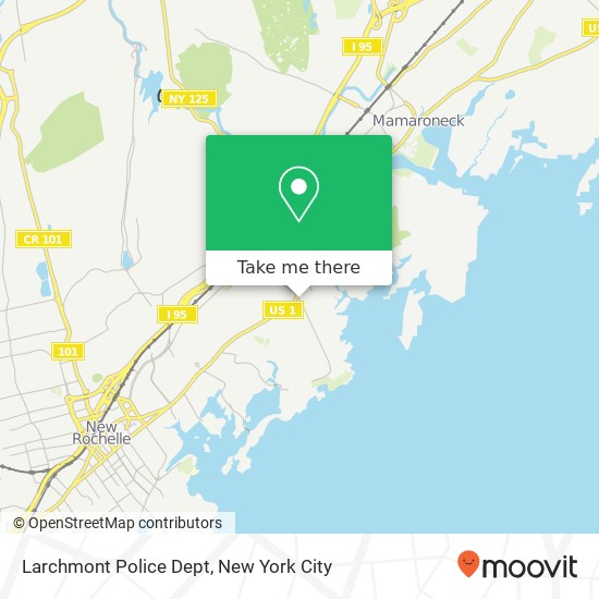 Larchmont Police Dept map