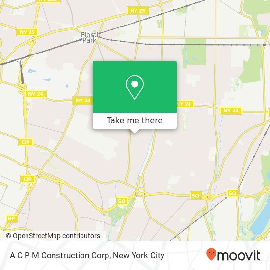 A C P M Construction Corp map