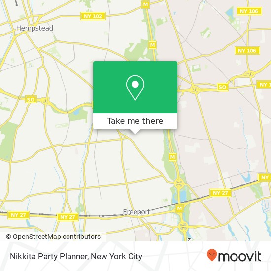 Nikkita Party Planner map