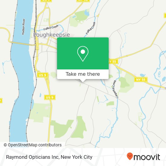 Mapa de Raymond Opticians Inc