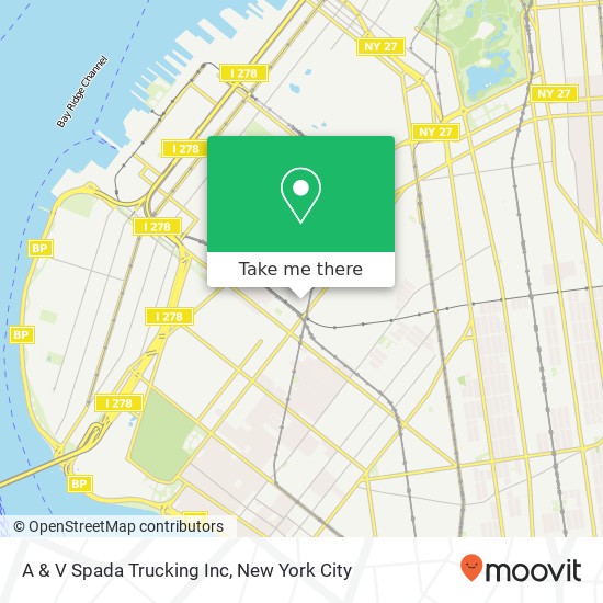 A & V Spada Trucking Inc map