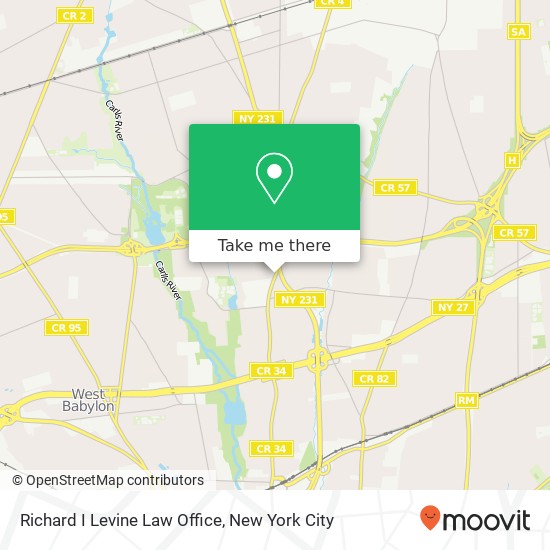 Richard I Levine Law Office map