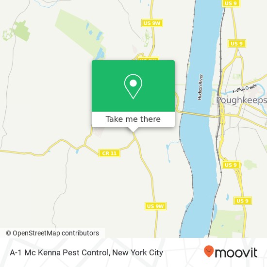 A-1 Mc Kenna Pest Control map