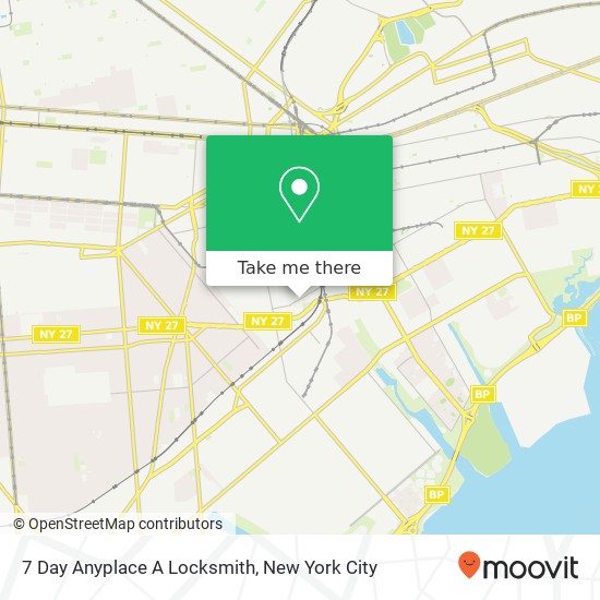 7 Day Anyplace A Locksmith map