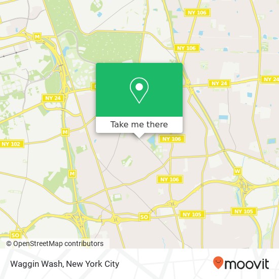 Waggin Wash map