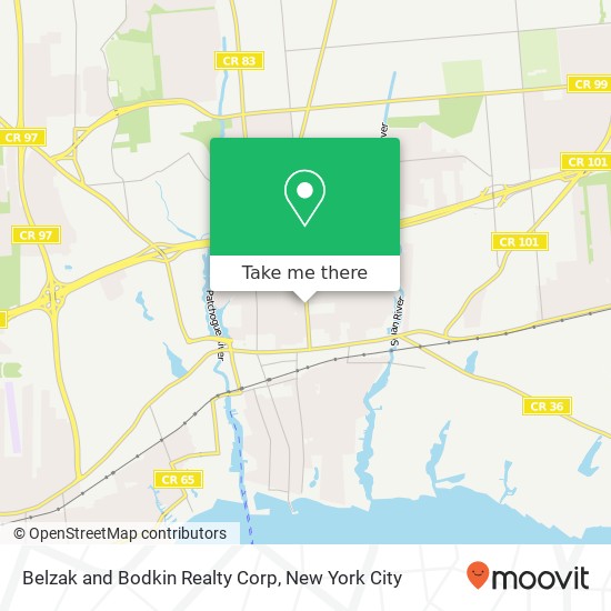 Belzak and Bodkin Realty Corp map