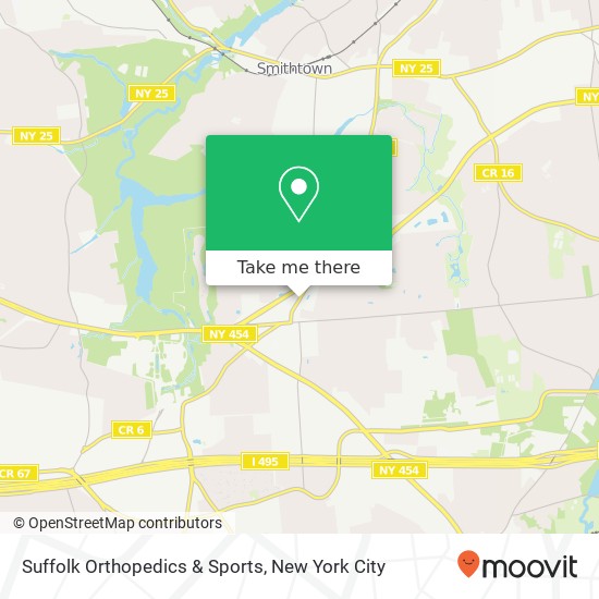 Suffolk Orthopedics & Sports map