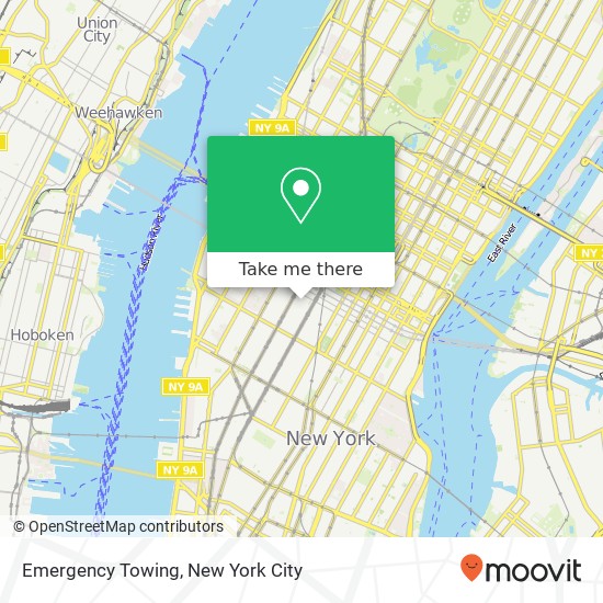 Emergency Towing map