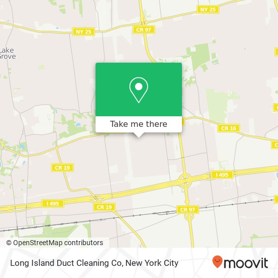 Long Island Duct Cleaning Co map