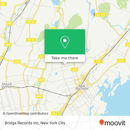 Bridge Records Inc map
