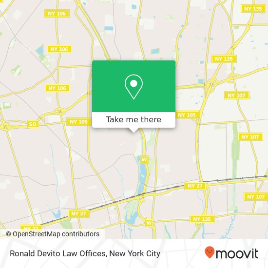 Mapa de Ronald Devito Law Offices