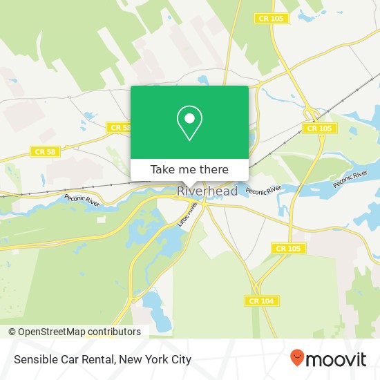 Sensible Car Rental map