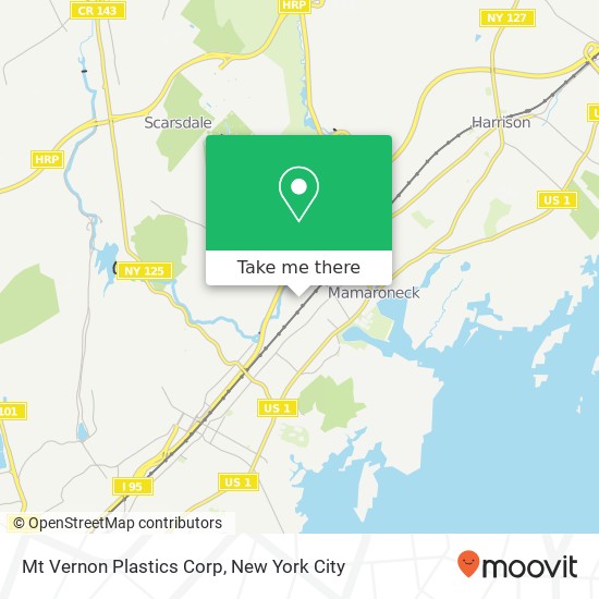 Mapa de Mt Vernon Plastics Corp
