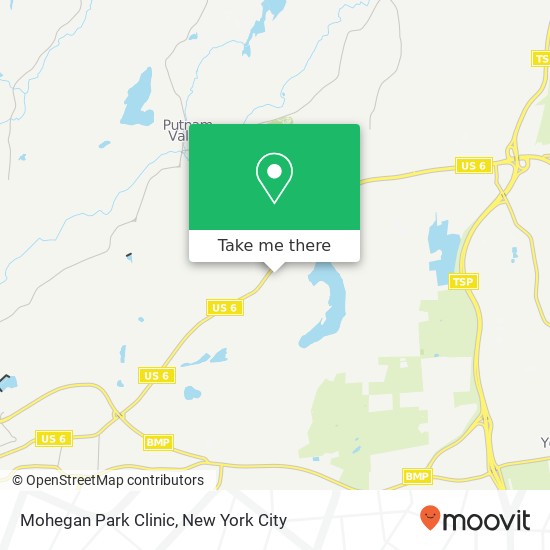 Mohegan Park Clinic map