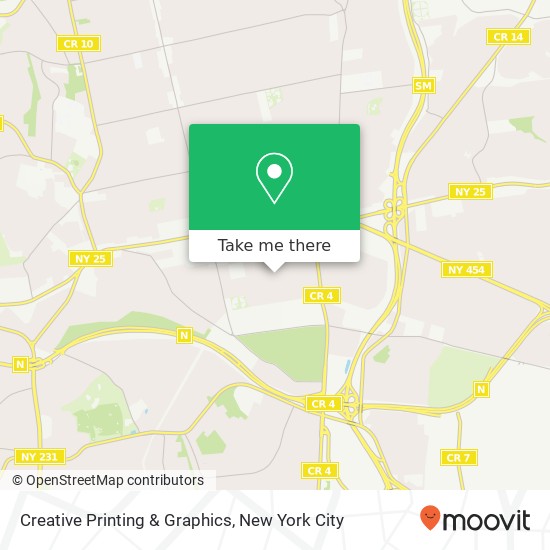 Mapa de Creative Printing & Graphics