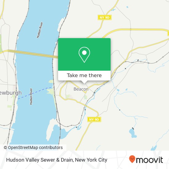 Mapa de Hudson Valley Sewer & Drain