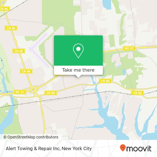 Mapa de Alert Towing & Repair Inc