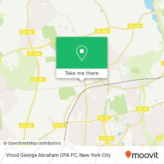 Mapa de Vinod George Abraham CPA PC
