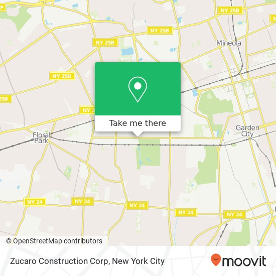 Zucaro Construction Corp map