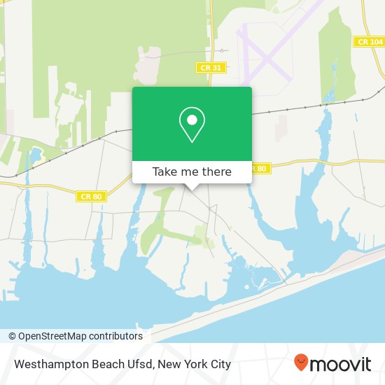 Mapa de Westhampton Beach Ufsd