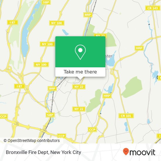 Mapa de Bronxville Fire Dept