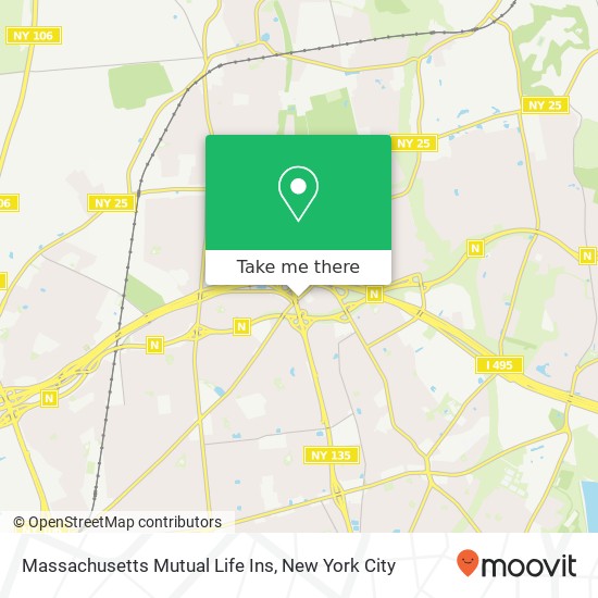 Massachusetts Mutual Life Ins map