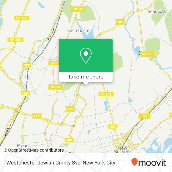 Mapa de Westchester Jewish Cmnty Svc