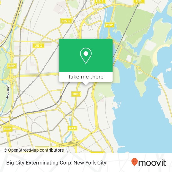 Big City Exterminating Corp map